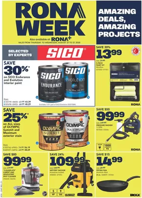 RONA catalogue in Montreal | Exclusive bargains | 2025-08-21T00:00:00.000Z - 2025-08-27T00:00:00.000Z