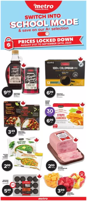 Metro catalogue in Drummondville | Metro weekly flyer Ontario | 2025-08-21T00:00:00.000Z - 2025-09-24T00:00:00.000Z