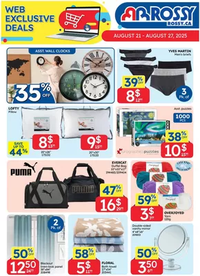 Rossy catalogue in L'Île-Cadieux | Exclusive deals for our customers | 2025-08-21T00:00:00.000Z - 2025-08-27T00:00:00.000Z