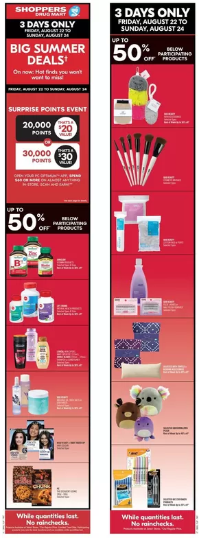 Shoppers Drug Mart catalogue in Charny | Our best offers for you | 2025-08-22T00:00:00.000Z - 2025-08-28T00:00:00.000Z