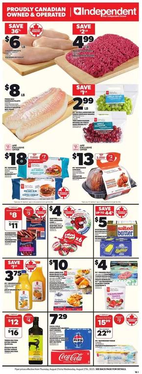 Independent Grocer catalogue in Charny | Current special promotions | 2025-08-21T00:00:00.000Z - 2025-08-27T00:00:00.000Z
