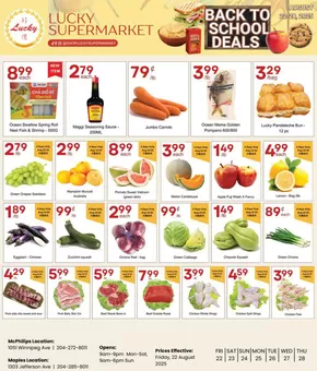 Lucky Supermarket catalogue | Back to school deals  | 2025-08-22T00:00:00.000Z - 2025-08-28T00:00:00.000Z