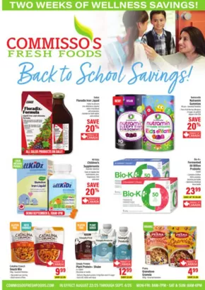 Commisso's Fresh Foods catalogue | Back to school savings  | 2025-08-22T00:00:00.000Z - 2025-09-04T00:00:00.000Z