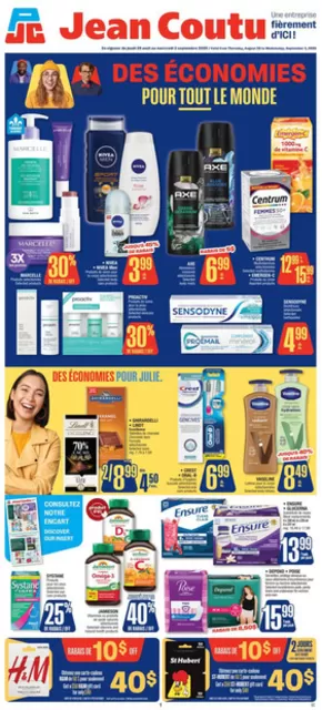 Jean Coutu catalogue in Quebec | Top offers for smart savers | 2025-08-28T00:00:00.000Z - 2025-09-03T00:00:00.000Z