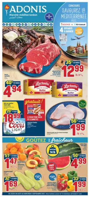 Marché Adonis catalogue in Gatineau | Top deals for all customers | 2025-08-28T00:00:00.000Z - 2025-09-03T00:00:00.000Z