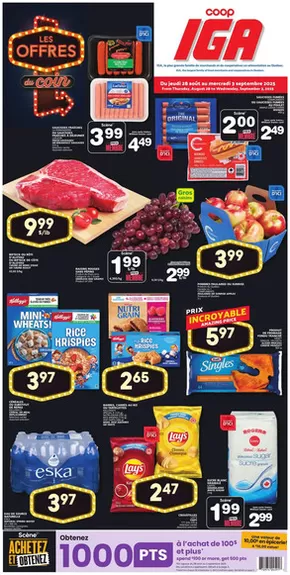 IGA catalogue in Saint-Lambert | Offers for bargain hunters | 2025-08-28T00:00:00.000Z - 2025-09-03T00:00:00.000Z