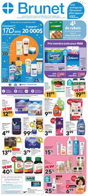 Brunet catalogue in Ottawa | Top deals for all customers | 2025-08-28T00:00:00.000Z - 2025-09-03T00:00:00.000Z