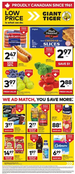 Giant Tiger catalogue in Shawinigan | Exclusive bargains | 2025-08-27T00:00:00.000Z - 2025-09-02T00:00:00.000Z