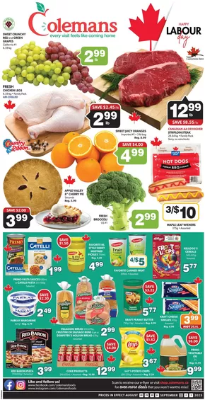 Coleman's catalogue in St. Anthony | Great discounts on selected products | 2025-08-28T00:00:00.000Z - 2025-09-03T00:00:00.000Z