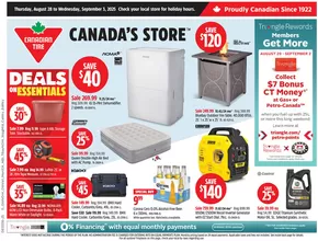 Canadian Tire catalogue | Special offers for you | 2025-08-28T00:00:00.000Z - 2025-09-03T00:00:00.000Z
