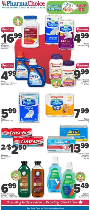 PharmaChoice catalogue in Trochu | Wide range of offers | 2025-08-28T00:00:00.000Z - 2025-09-03T00:00:00.000Z