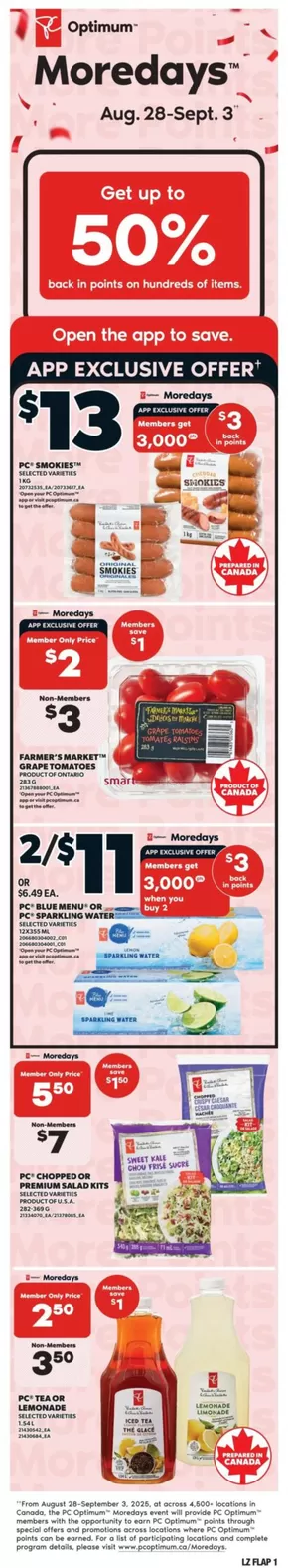 Zehrs Markets catalogue | Zehrs Markets weeky flyer | 2025-08-28T00:00:00.000Z - 2025-09-03T00:00:00.000Z
