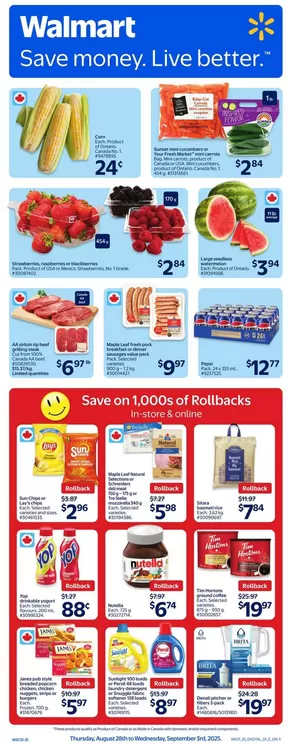 Walmart catalogue in Montreal | Walmart flyer | 2025-08-28T00:00:00.000Z - 2025-09-03T00:00:00.000Z