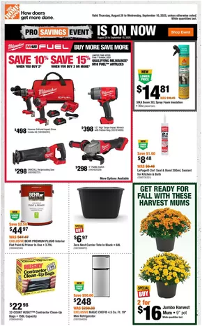 Home Depot catalogue in Trochu | Great offer for all customers | 2025-08-28T00:00:00.000Z - 2025-09-10T00:00:00.000Z