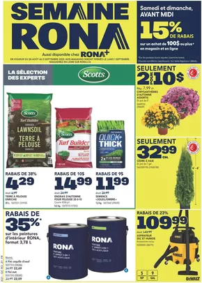 RONA catalogue in Snow Lake | Top offers for all bargain hunters | 2025-08-28T00:00:00.000Z - 2025-09-03T00:00:00.000Z