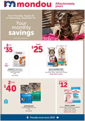 Mondou catalogue | Flyer | 2025-08-28T00:00:00.000Z - 2025-09-10T00:00:00.000Z
