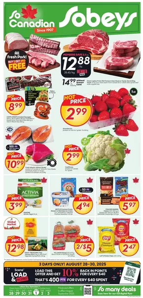 Sobeys catalogue in Sarnia | Sobeys Weekly ad | 2025-08-28T00:00:00.000Z - 2025-08-30T00:00:00.000Z