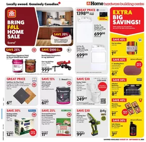 Home Hardware catalogue in Shawinigan | Our best deals for you | 2025-08-28T00:00:00.000Z - 2025-09-10T00:00:00.000Z
