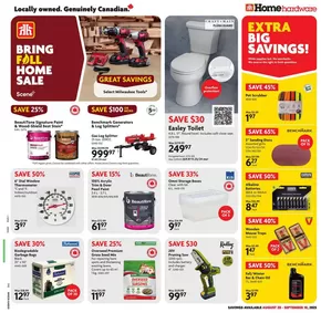 Home Hardware catalogue in Leduc | Our best offers for you | 2025-08-28T00:00:00.000Z - 2025-09-10T00:00:00.000Z