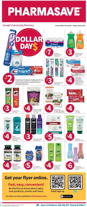 Pharmasave catalogue in Guelph | Discounts and promotions | 2025-08-22T00:00:00.000Z - 2025-08-28T00:00:00.000Z