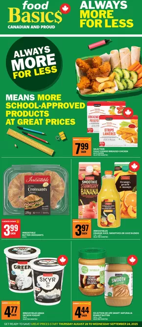 Food Basics catalogue | Current special promotions | 2025-08-28T00:00:00.000Z - 2025-09-03T00:00:00.000Z