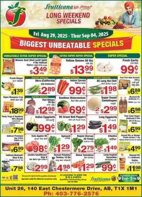 Fruiticana catalogue in Rosetown | Top deals and discounts | 2025-08-29T00:00:00.000Z - 2025-09-04T00:00:00.000Z