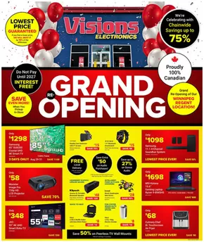 Visions Electronics catalogue in Calgary | Flyer | 2025-08-29T00:00:00.000Z - 2025-09-04T00:00:00.000Z