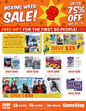 Game Stop catalogue in Montreal | Exclusive deals for our customers | 2025-09-02T00:00:00.000Z - 2025-09-16T00:00:00.000Z