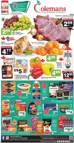 Coleman's catalogue in Corner Brook | Current bargains and offers | 2025-09-04T00:00:00.000Z - 2025-09-10T00:00:00.000Z