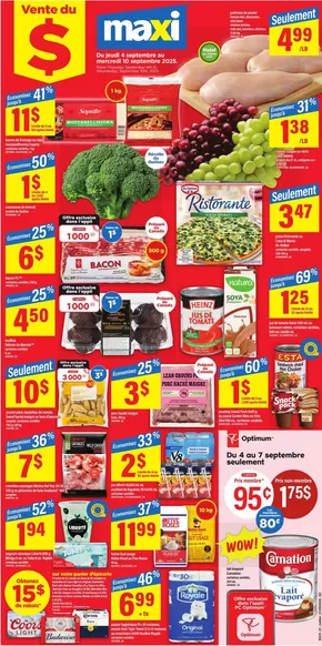 Maxi catalogue in Kitchener | Du jeudi 4 septembre au mercredi 10 septembre 2025 | 2025-09-04T00:00:00.000Z - 2025-09-10T00:00:00.000Z