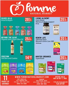 Pomme Natural Market catalogue in Matagami | Monthly flyer  | 2025-09-03T00:00:00.000Z - 2025-10-01T00:00:00.000Z