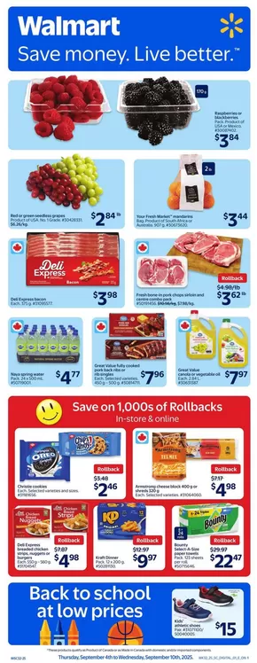 Walmart catalogue in Leamington | Walmart flyer | 2025-09-04T00:00:00.000Z - 2025-09-10T00:00:00.000Z