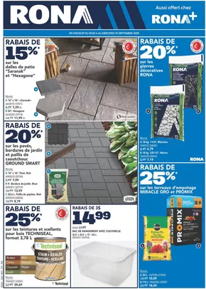 RONA catalogue | Special offers for you | 2025-09-04T00:00:00.000Z - 2025-09-10T00:00:00.000Z