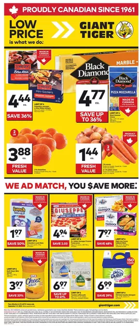 Giant Tiger catalogue in Matagami | New offers to discover | 2025-09-03T00:00:00.000Z - 2025-09-09T00:00:00.000Z