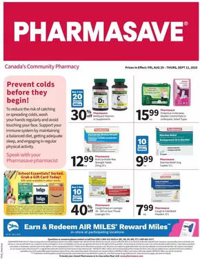 Pharmasave catalogue in Leamington | Pharmasave weekly flyer | 2025-08-29T00:00:00.000Z - 2025-09-11T00:00:00.000Z