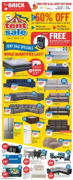 The Brick catalogue in Niagara Falls | Exclusive deals and bargains | 2025-08-28T00:00:00.000Z - 2025-09-11T00:00:00.000Z