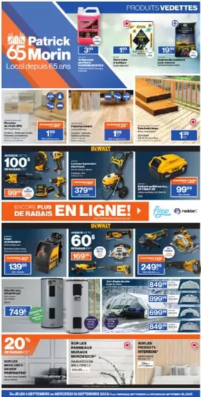 Patrick Morin catalogue in Niagara Falls | Encore plus de rabais baus en ligne! | 2025-09-04T00:00:00.000Z - 2025-09-10T00:00:00.000Z