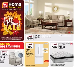 Fall savings sale