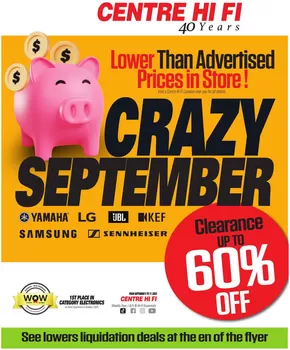 Centre Hi-Fi catalogue in Saint Mary's | Weekly Flyer | 2025-09-05T00:00:00.000Z - 2025-09-11T00:00:00.000Z