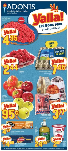 Marché Adonis catalogue in Toronto | Exclusive deals and bargains | 2025-09-11T00:00:00.000Z - 2025-09-17T00:00:00.000Z