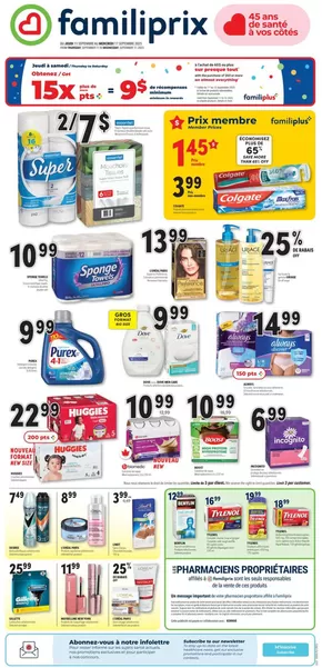 Familiprix catalogue in Windsor QC | Circulaire | 2025-09-11T00:00:00.000Z - 2025-09-17T00:00:00.000Z