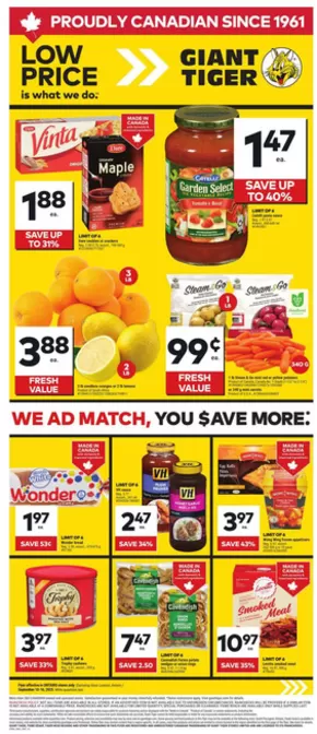 Giant Tiger catalogue in Campbellton | Weekly Flyer | 2025-09-10T00:00:00.000Z - 2025-09-16T00:00:00.000Z