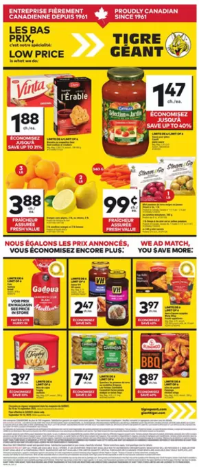 Giant Tiger catalogue in Montréal-Est | Current bargains and offers | 2025-09-10T00:00:00.000Z - 2025-09-16T00:00:00.000Z