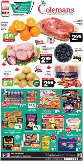 Coleman's catalogue in Sturgeon Falls ON | Save now with our deals | 2025-09-11T00:00:00.000Z - 2025-09-17T00:00:00.000Z