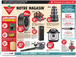 Canadian Tire catalogue in Laval | Great discounts on selected products | 2025-09-11T00:00:00.000Z - 2025-09-17T00:00:00.000Z