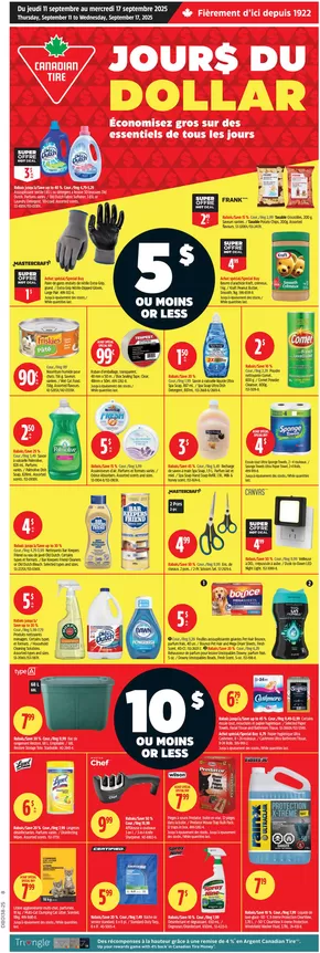 Canadian Tire catalogue in Laval | Our best offers for you | 2025-09-11T00:00:00.000Z - 2025-09-17T00:00:00.000Z