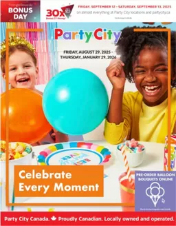 Party City catalogue in Brantford | Celebrate every moment  | 2025-09-09T00:00:00.000Z - 2026-01-29T00:00:00.000Z