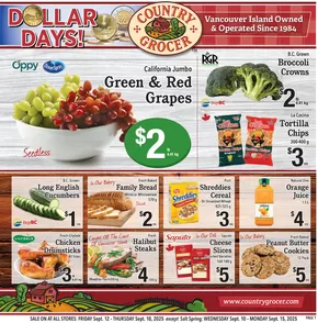 Country Grocer catalogue in Chatham-Kent | Current special promotions | 2025-09-10T00:00:00.000Z - 2025-09-24T00:00:00.000Z