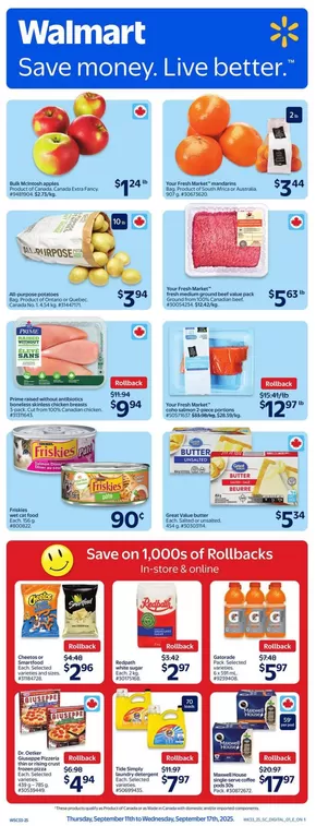 Walmart catalogue in Peterborough | Walmart flyer | 2025-09-11T00:00:00.000Z - 2025-09-17T00:00:00.000Z