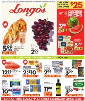 Longo's catalogue in Chatham-Kent | Great offer for all customers | 2025-09-11T00:00:00.000Z - 2025-09-17T00:00:00.000Z